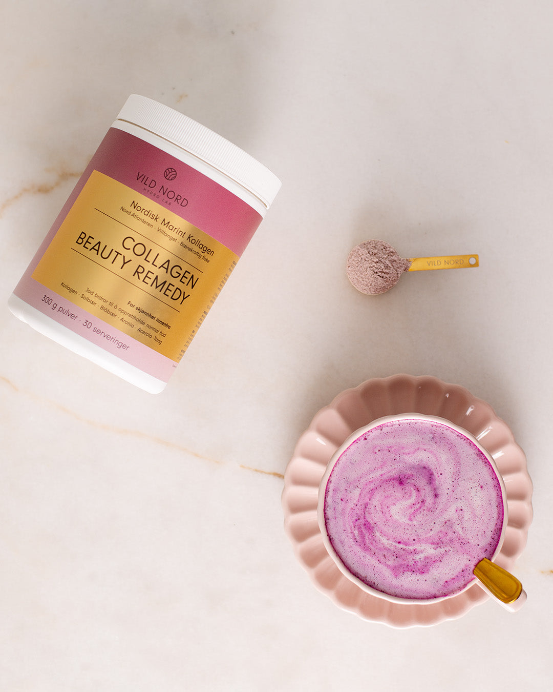 Rosa latte med Beauty Remedy